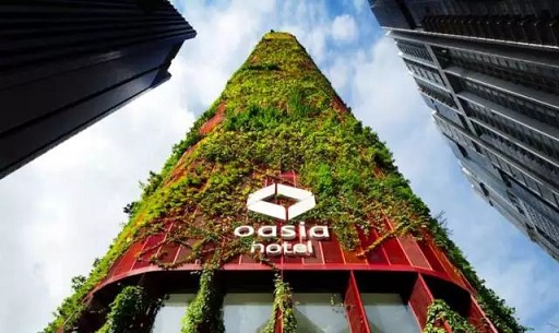 新加坡的生态建筑专业户，又建了一个高端绿植租赁服务的酒店